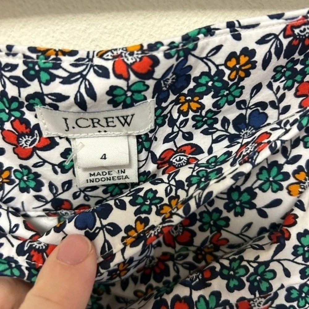 J.Crew‎ Floral High-Waisted Shorts Size 4